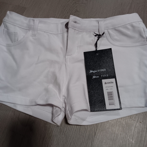 SMITH White Jean Shorts Clean Design - Picture 2 of 7